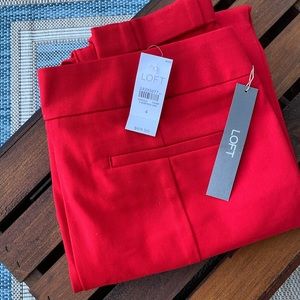 Loft | Red Skinny Dress Pants